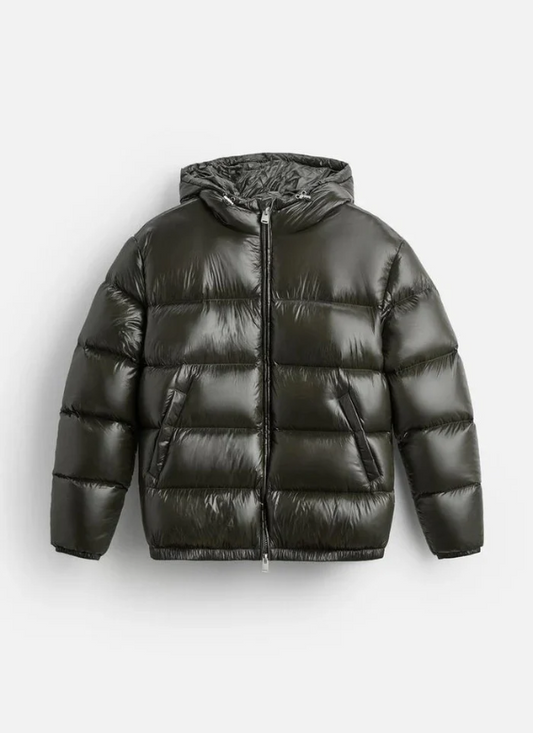 100% Daunen Puffer Jacke