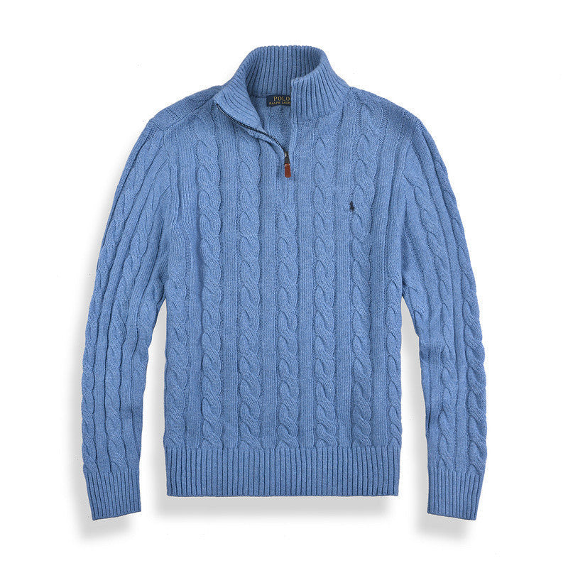 RL POLO®- Rippenstrick-Baumwoll Half-Zip